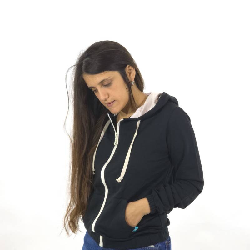 Campera Con Capucha Rustico Esmeralda