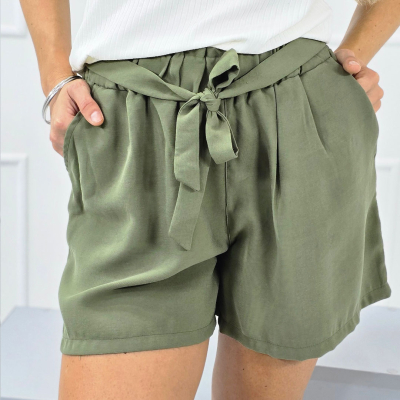 Short Con Frunce Twill Maxima