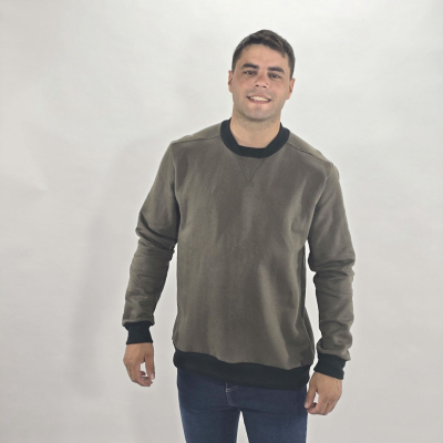 Buzo Cuello Mao Frisa Bruno